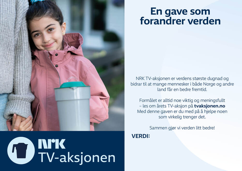TV-aksjonen gavekort uten tekst